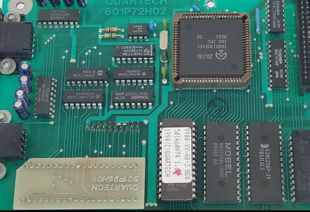 QUARTECH 601P72H02 CIRCUIT BOARD 9900 SERIES 601P96H01