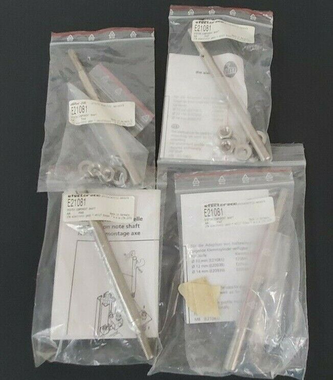 LOT OF 4 NEW EFECTOR E21081 SYSTEM COMPONENT SHAFT MOUNTING RODS