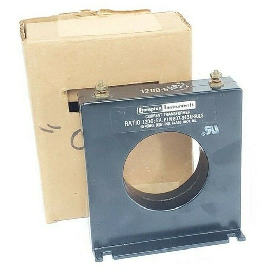 CROMPTON INSTRUMENTS 807-943U-SULS CURRENT TRANSFORMER RATION: 1200:5A