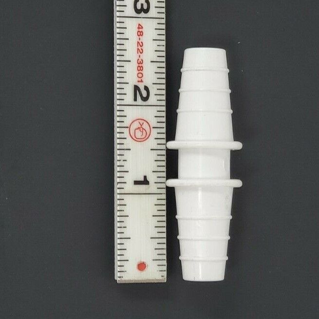 LOT OF 70 NEW COLE PARMER INSTRM. 6288-60 STRAIGHT CONNECTORS SIZE: 14-15-16MM