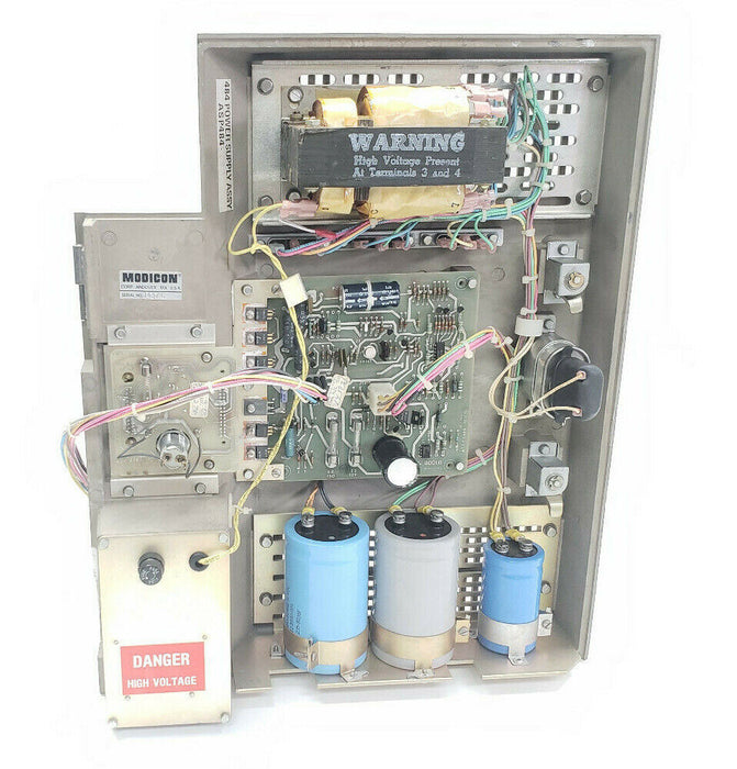 MODICON 484 CONTROLLER AS-C484-165 AS-P484-600 POWER SUPPLY, AS-C484-015 CHASSIS