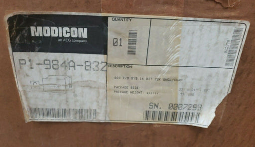 NEW AEG MODICON P1-984A-832 PLC SLOT RACK AS-P930-104 AS-984A-832