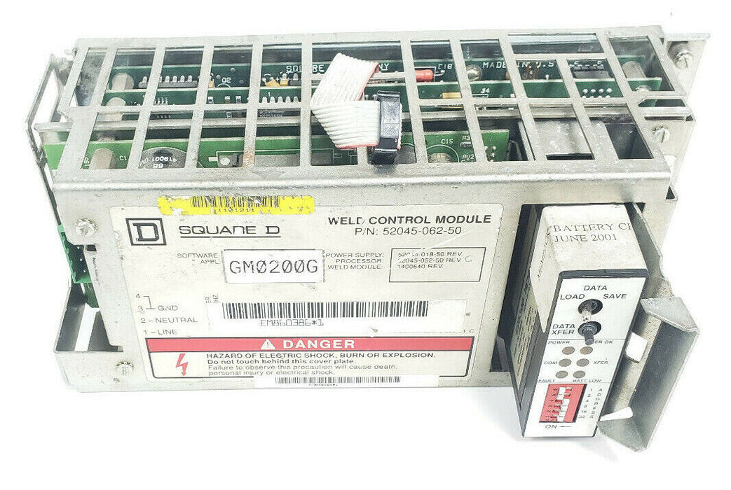 SQUARE D 52045-062-50 WELD CONTROL MODULE GM0200G W/ EQ5300 52045-034-50 MEMPACK