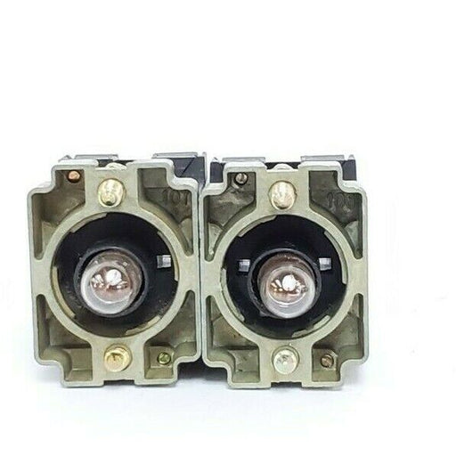 LOT OF 2 TELEMECANIQUE ZB2BV94 PILOT LIGHT HEADS 25310, 6V 1.2W