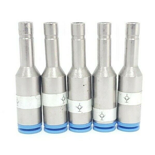 LOT OF 5 NEW SMC KCJ08-99 KC SELF SEAL FITTINGS KCB27, 8MM (5/16")