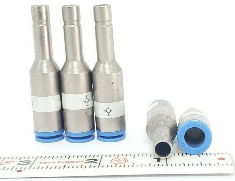 LOT OF 5 NEW SMC KCJ08-99 KC SELF SEAL FITTINGS KCB27, 8MM (5/16")