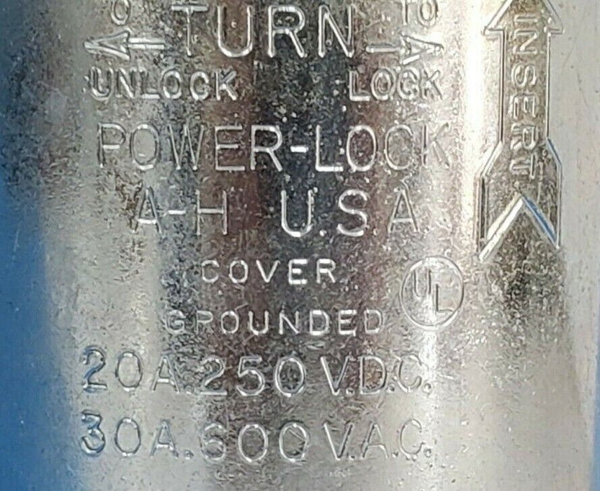 ARROW-HART A-H POWER-LOCK RECEPTACLE 20A 250VDC / 30A 300VAC