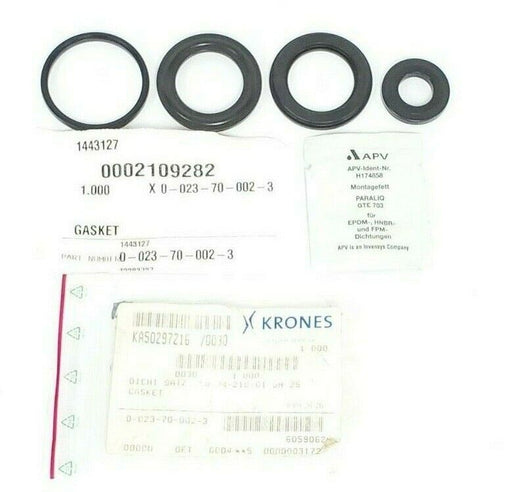 NEW KRONES 0-023-70-002-3 GASKET SET KA50297216 58-34-210/01 DN 25 0023700023
