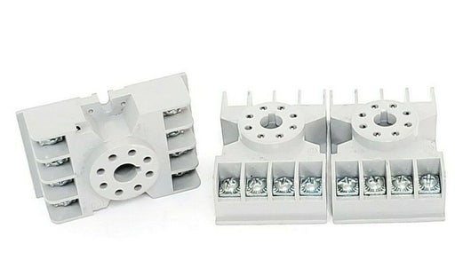 LOT OF 3 NEW POTTER & BRUMFIELD 27E122 RELAY SOCKETS 10A 300V
