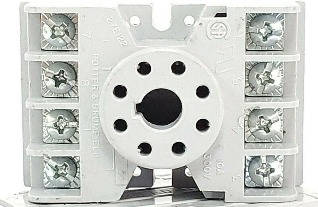 LOT OF 3 NEW POTTER & BRUMFIELD 27E122 RELAY SOCKETS 10A 300V
