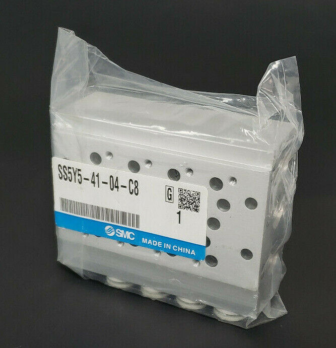 NEW SMC SS5Y-41-04-C8 BAR STOCK MANIFOLD SS5Y4104C8