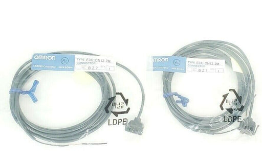 LOT OF 2 NEW OMRON E3X-CN12 2M CONNECTORS E3XCN12