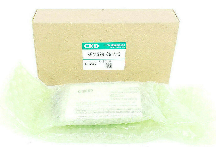 NIB CKD 4GA129R-C6-A-3 SOLENOID VALVE, 4G SERIES, 24VDC, 4GA129RC6A3