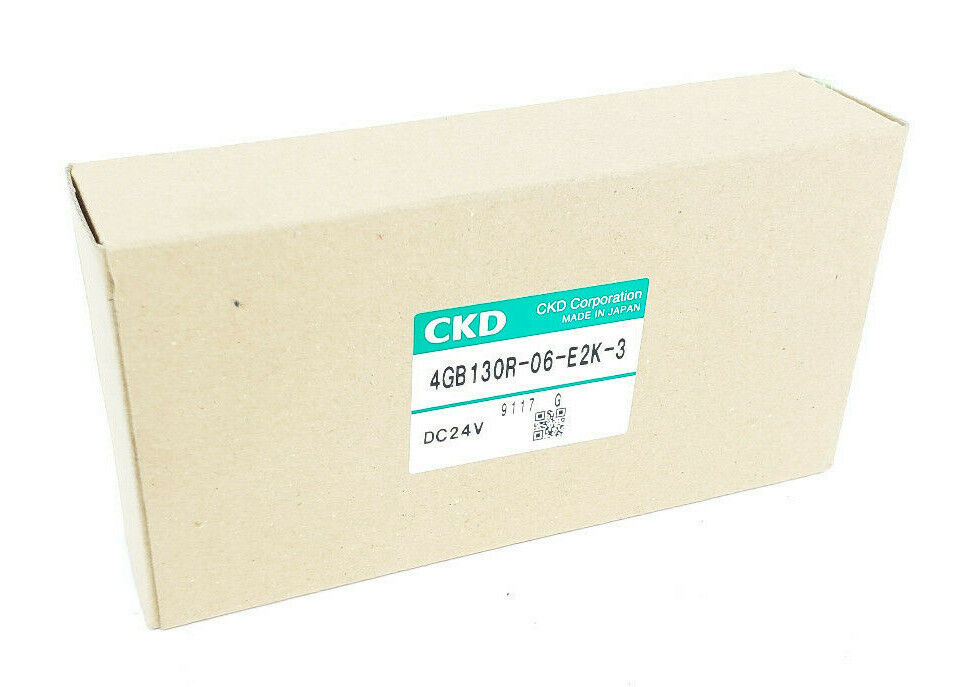 NIB CKD 4GB130R-06-E2K-3 SOLENOID VALVE, 4G SERIES, 24VDC, 4GB130R06E2K3