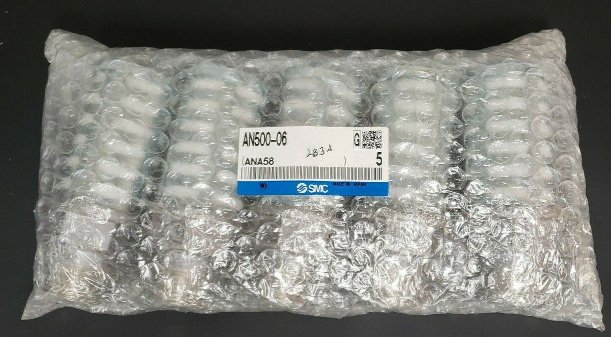 LOT OF 5 NEW SMC AN500-06 AN SILENCERS AN 3/4INCH STANDARD (PT)