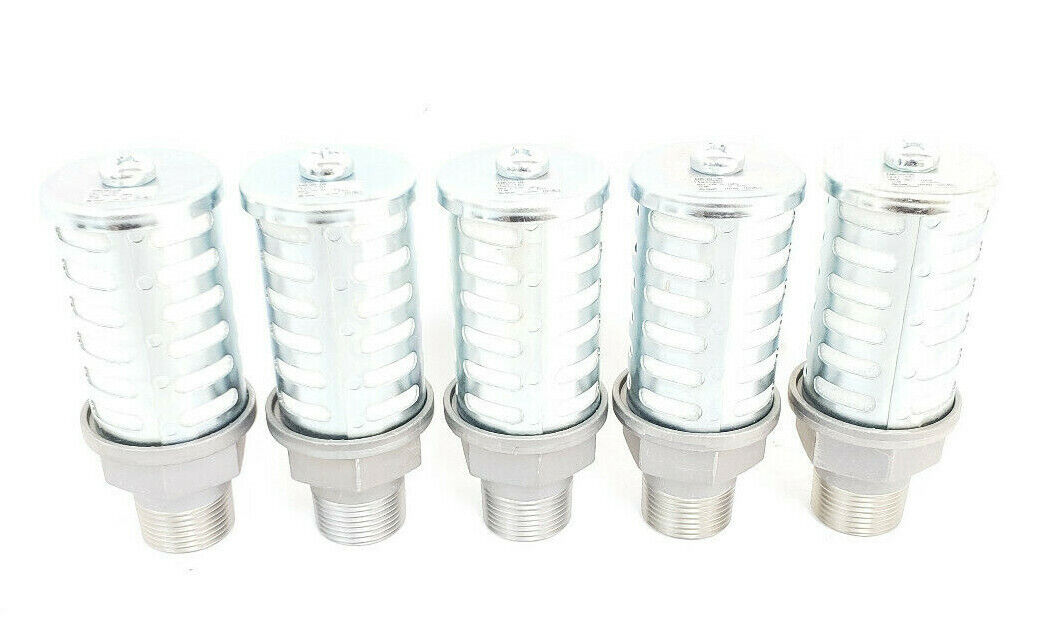 LOT OF 5 NEW SMC AN500-06 AN SILENCERS AN 3/4INCH STANDARD (PT)