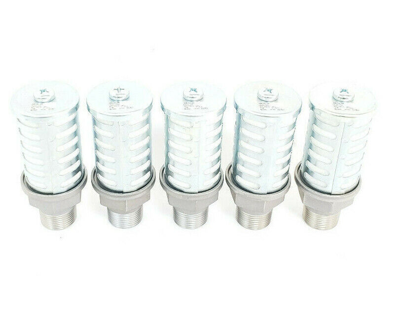 LOT OF 5 NEW SMC AN500-06 AN SILENCERS AN 3/4INCH STANDARD (PT)