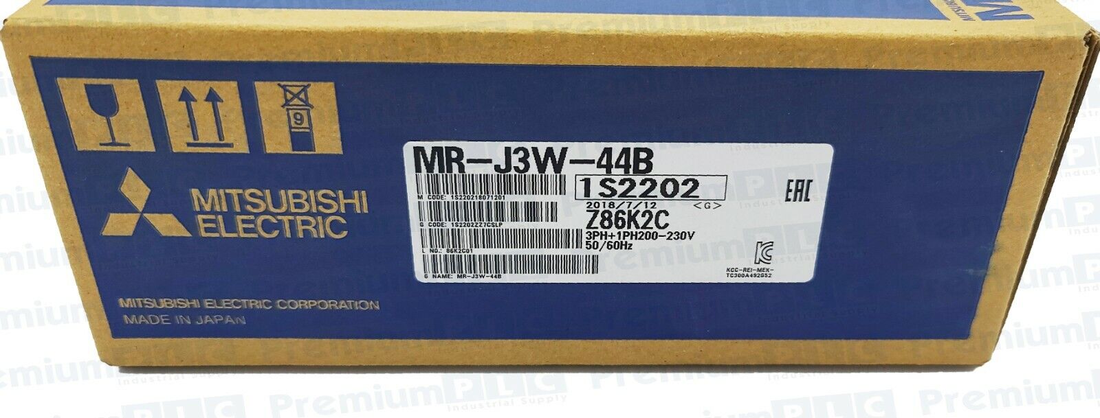 NIB MITSUBISHI MR-J3W-44B MELSERVO 2-AXIS SERVO AMPLIFIER 400W 3PH+1PH200-230V