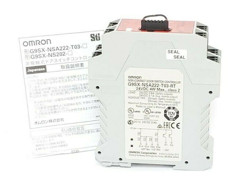 NIB OMRON G9SX-NSA222-T03-RT NON-CONTACT DOOR SWITCH CONTROLLER G9SXNSA222T03RT