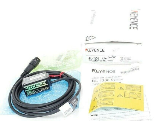 NIB KEYENCE BL-1300 BARCODE READER LASER SINGLE SCAN BL1300