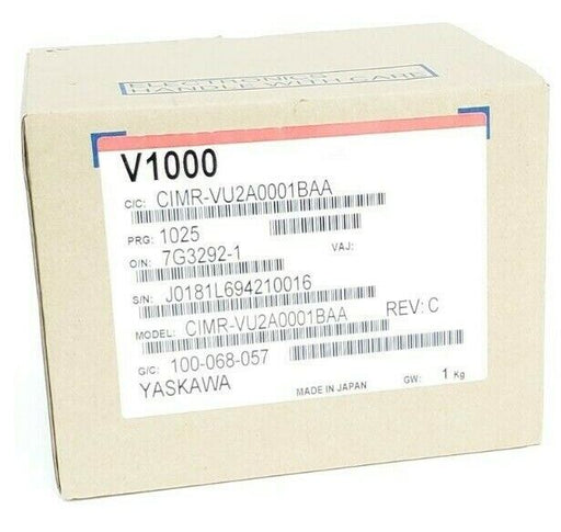 NIB YASKAWA CIMR-VU2A0001BAA AC DRIVE REV. C 200V 3PH 1.2A/0.8A CIMRVU2A0001BAA