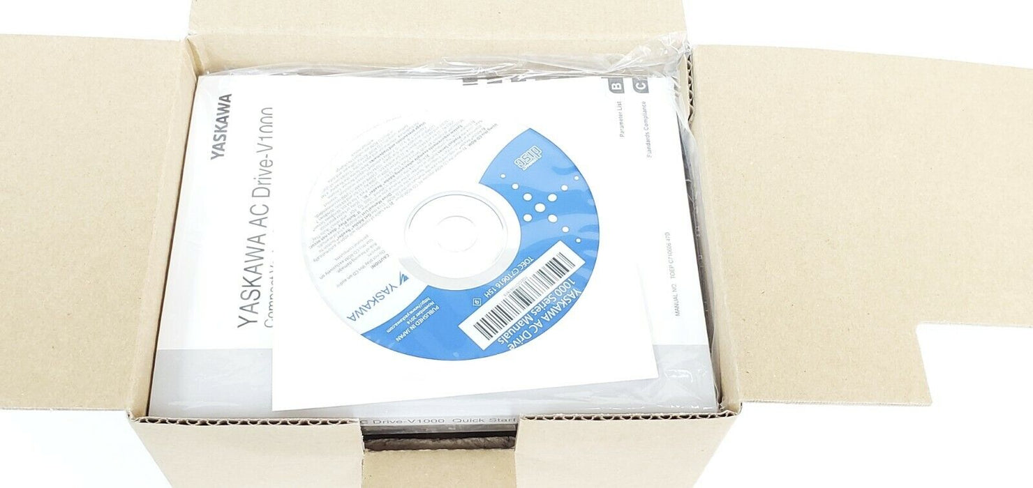 NIB YASKAWA CIMR-VU2A0001BAA AC DRIVE REV. C 200V 3PH 1.2A/0.8A CIMRVU2A0001BAA