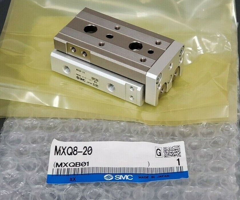 NEW SMC MXQ8-20 SERIES MXQ AIR SLIDE TABLE CYLINDER MXQB01 MXQ820