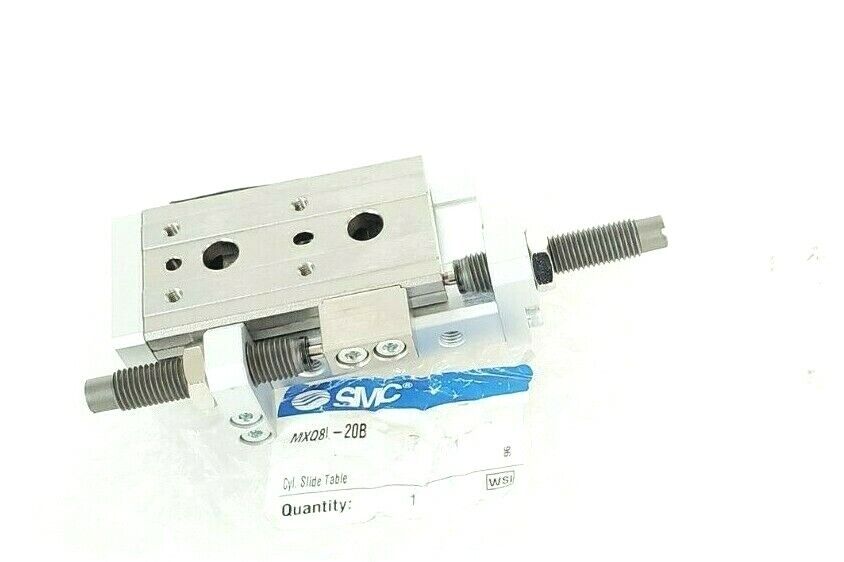 NEW SMC MXQ8L-20B SERIES MXQ AIR SLIDE TABLE CYLINDER MXQ8L20B