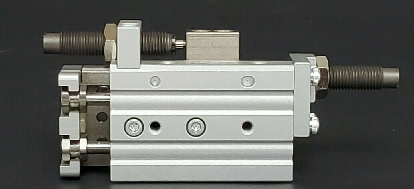 NEW SMC MXQ8L-20B SERIES MXQ AIR SLIDE TABLE CYLINDER MXQ8L20B