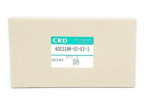 NIB CKD 4GE229R-00-E2-3 SOLENOID VALVE 4GE229R00E23, DC24V