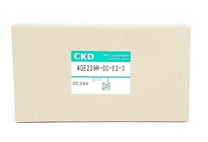 NIB CKD 4GE229R-00-E2-3 SOLENOID VALVE 4GE229R00E23, DC24V