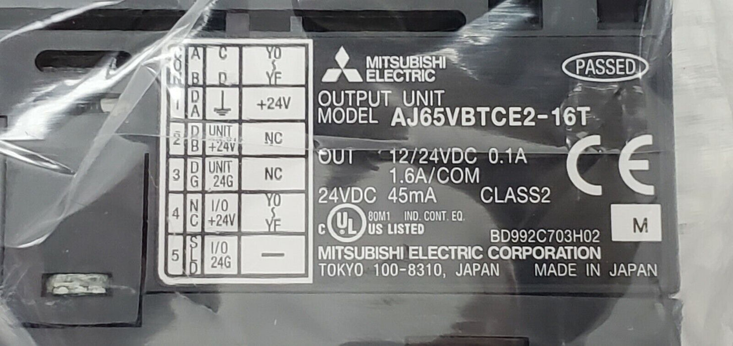 NIB MITSUBISHI ELECTRIC AJ65VBTCE2-16T MELSEC CC-LINK AJ65VBTCE216T, 24VDC