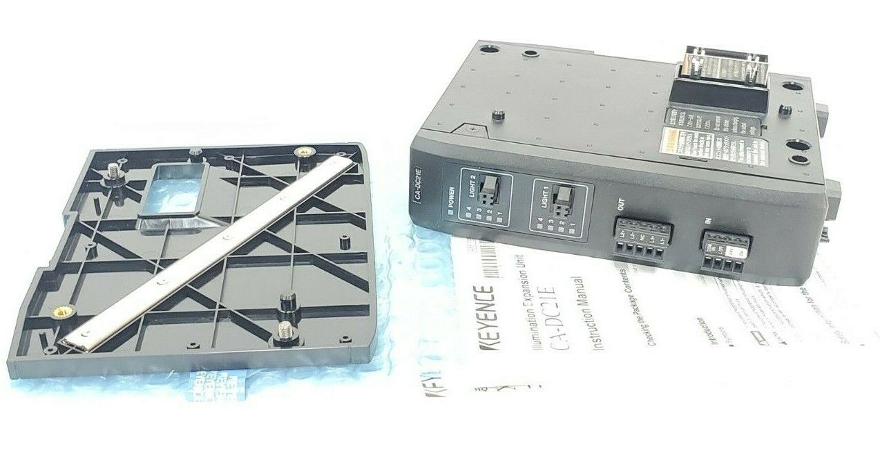 NEW KEYENCE CA-DC21E ILLUMINATION EXPANSION UNIT 12-24VDC 3-6.5A CADC21E