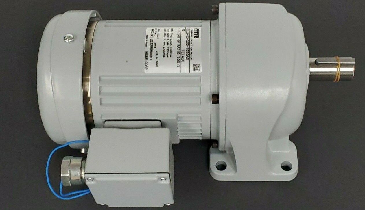 NIB NISSEI GTR G3LB-22-100-T010AX 3-PHASE INDUCTION MOTOR MFG. NO. 81226960001