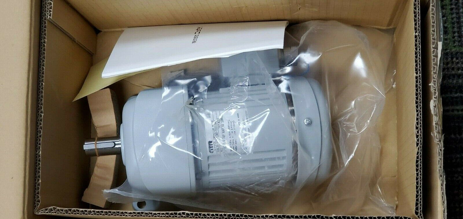 NIB NISSEI GTR G3LB-22-100-T010AX 3-PHASE INDUCTION MOTOR MFG. NO. 81226960001