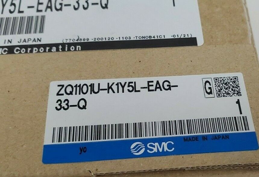 NIB SMC ZQ1101U-K1Y5L-EAG-33-Q VACUUM EJECTOR ZQ1101UK1Y5LEAG33Q