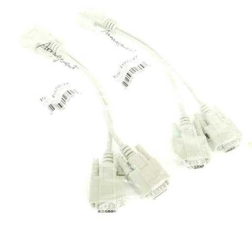 LOT OF 2 NEW SF-CABLE  D920-YY SERIAL CABLES 1FT. DB9 FEMALE TO 2 MALE RS232