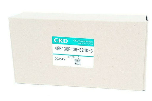 NIB CKD 4GB130R-06-E21K-3 SOLENOID VALVE DC24V, 4GB130R06E21K3