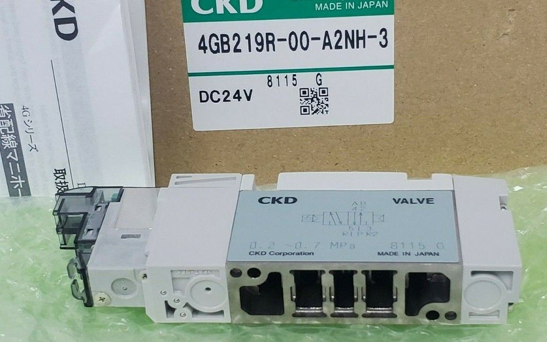 NIB CKD 4GB219R-00-A2NH-3 VALVE MANIFOLD 4GB219R00A2NH3, DC24V