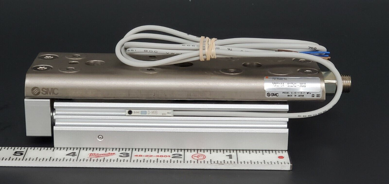 NEW SMC MXQ16A-50ZH3-M9B CYLINDER, SLIDE TABLE W/ AUTO SWITCH MXQ16A50ZH3M9B