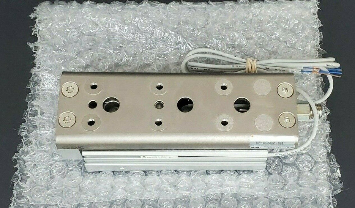 NEW SMC MXQ16A-50ZH3-M9B CYLINDER, SLIDE TABLE W/ AUTO SWITCH MXQ16A50ZH3M9B