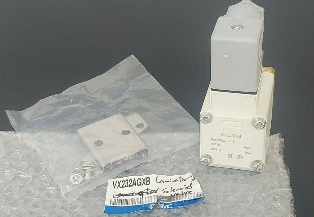 NEW SMC VX232AGXB DIRECT OPERATED 2 PORT VALVE (N.C.) DC24V 10.5W, 1MPa, 5mm