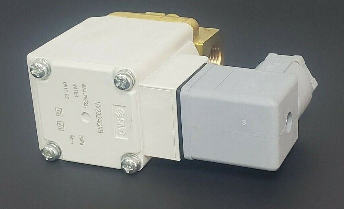 NEW SMC VX232AGXB DIRECT OPERATED 2 PORT VALVE (N.C.) DC24V 10.5W, 1MPa, 5mm