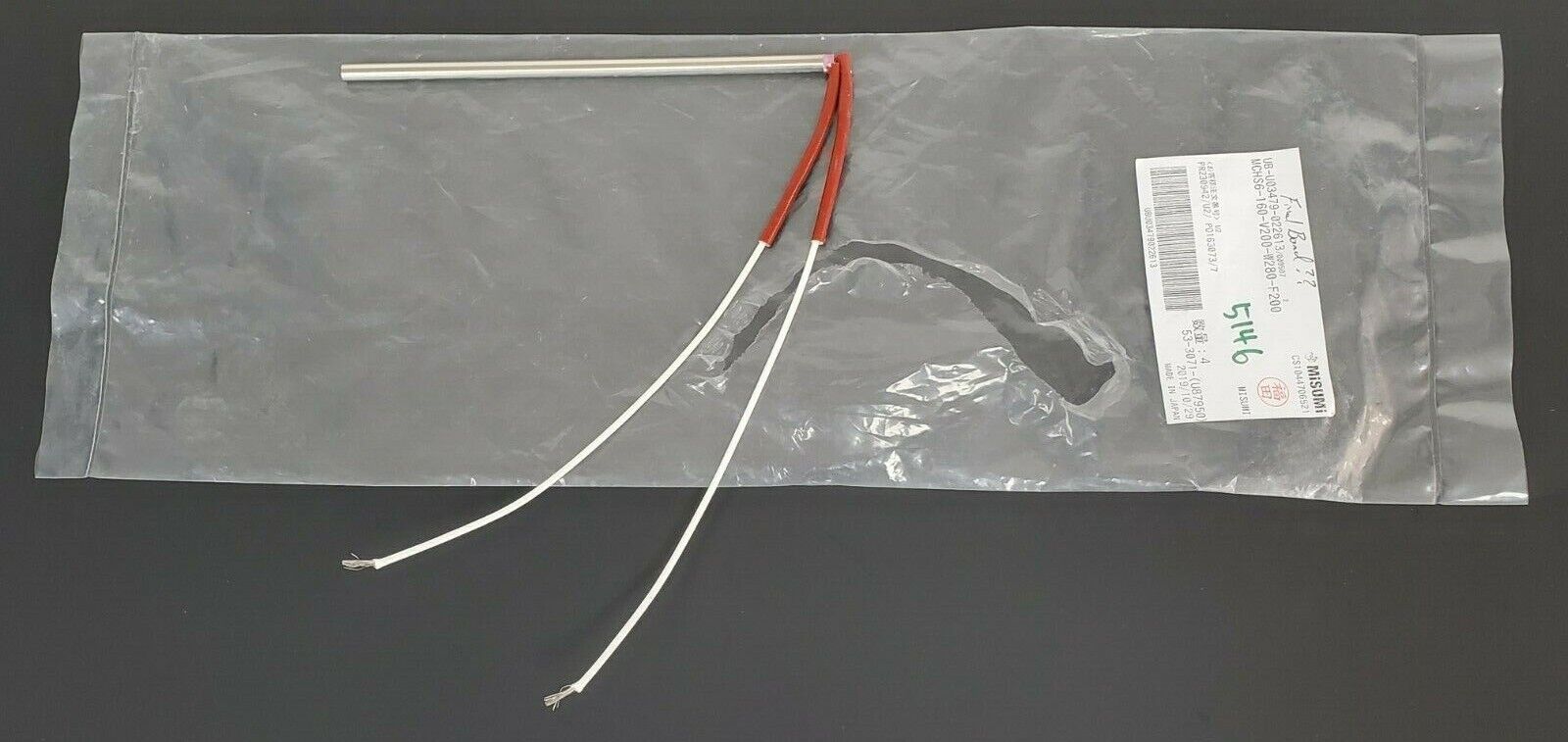 NEW MISUMI MCHS6-160-V200-W280-F200 CARTRIDGE HEATER MCHS6-160