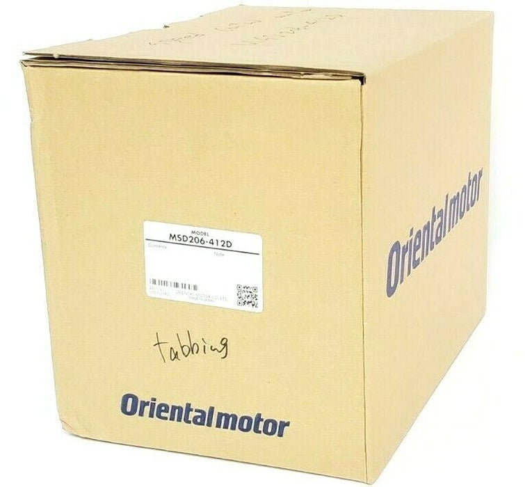 NIB ORIENTAL MOTOR MSD206-412D SPEED CONTROL MOTOR MSD206412D