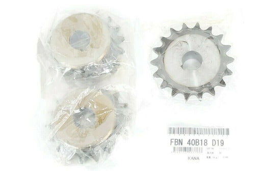 LOT OF 3 NEW KANAYAMA MISUMI FBN 40B18 D19 FINISHED BORE SPROCKETS FBN40B18D19