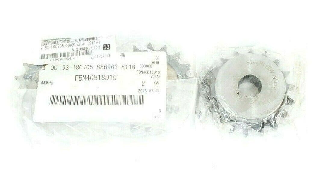 LOT OF 3 NEW KANAYAMA MISUMI FBN 40B18 D19 FINISHED BORE SPROCKETS FBN40B18D19