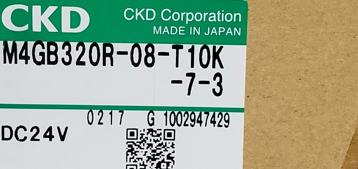 NIB CKD M4GB320R-08-T10K-7-3 VALVE MANIFOLD ASSEMBLY DC24V, M4GB320R08T10K73