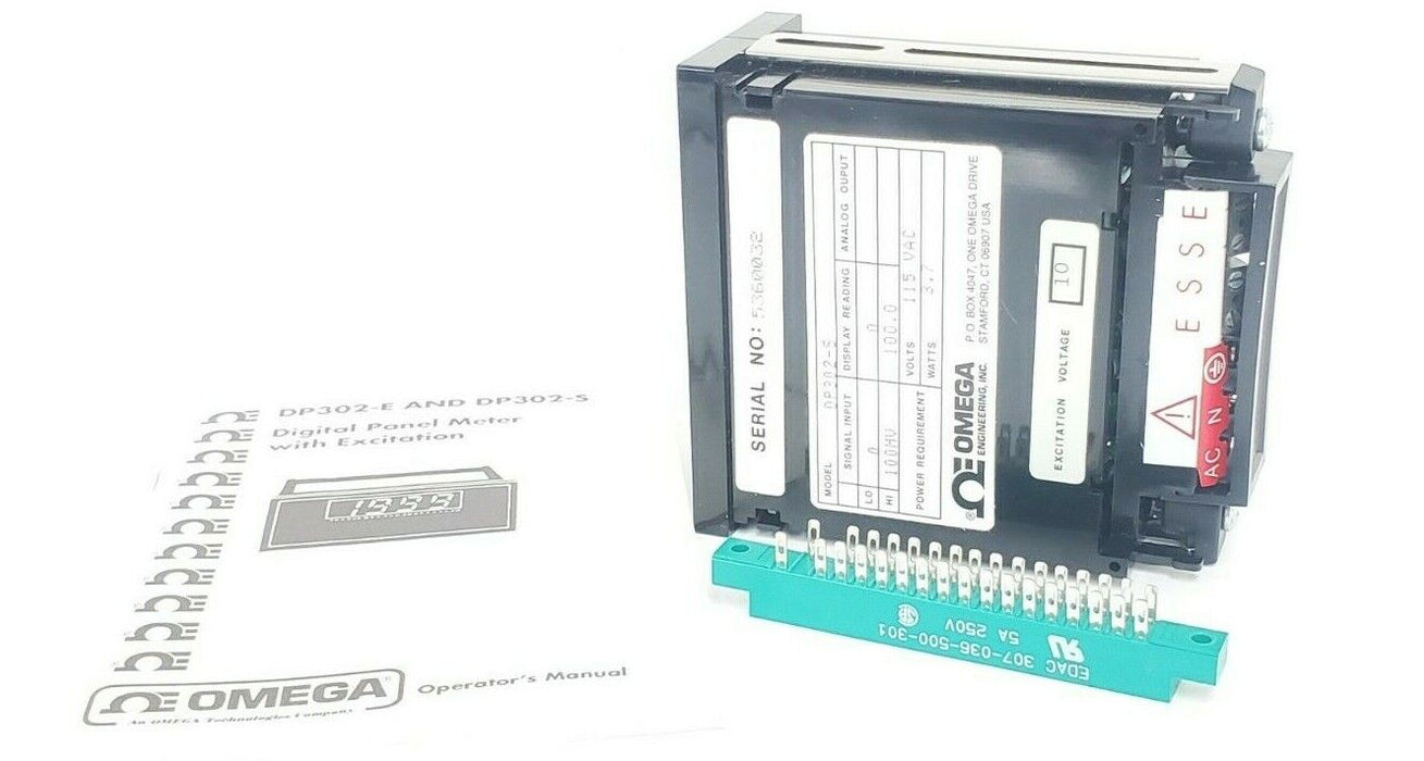 NIB OMEGA DP302-S INDICATOR STRAIN GAGE SP302S, 3.7 WATTS, 115VAC