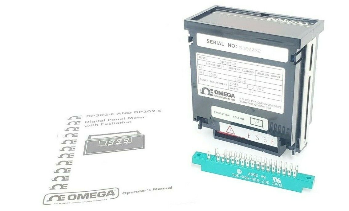 NIB OMEGA DP302-S INDICATOR STRAIN GAGE SP302S, 3.7 WATTS, 115VAC